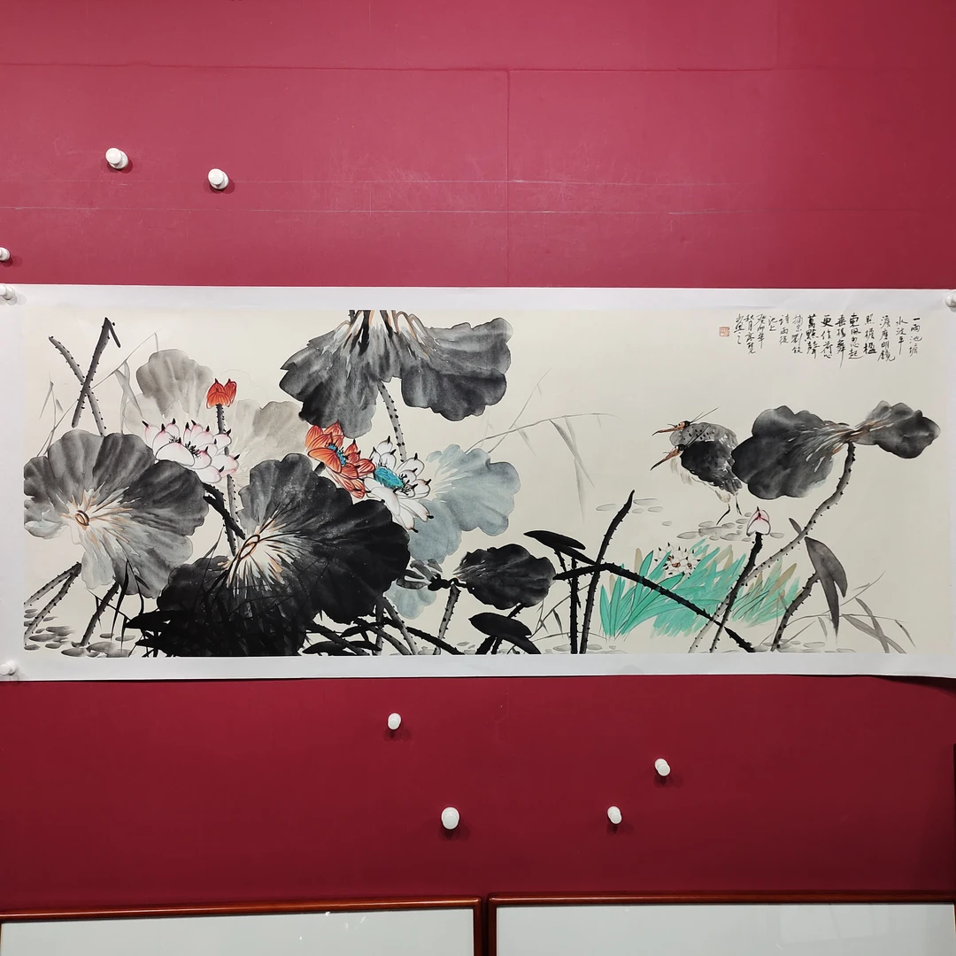 中G工笔画学会会员山东省美协会员高慧老师开播福利作品180*68