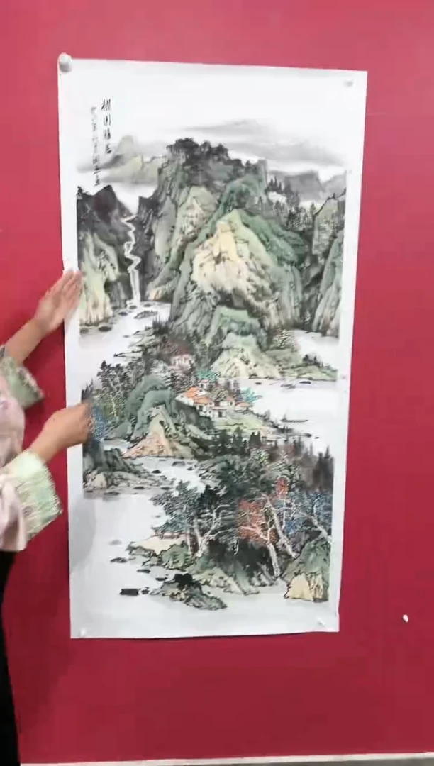 【闪购商品】绘画37何润杰绘画作品137*68