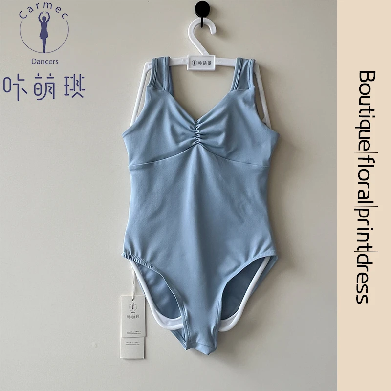 咔萌琪展会010样衣儿童舞蹈服吊带练功服中国舞连体夏季芭蕾舞服
