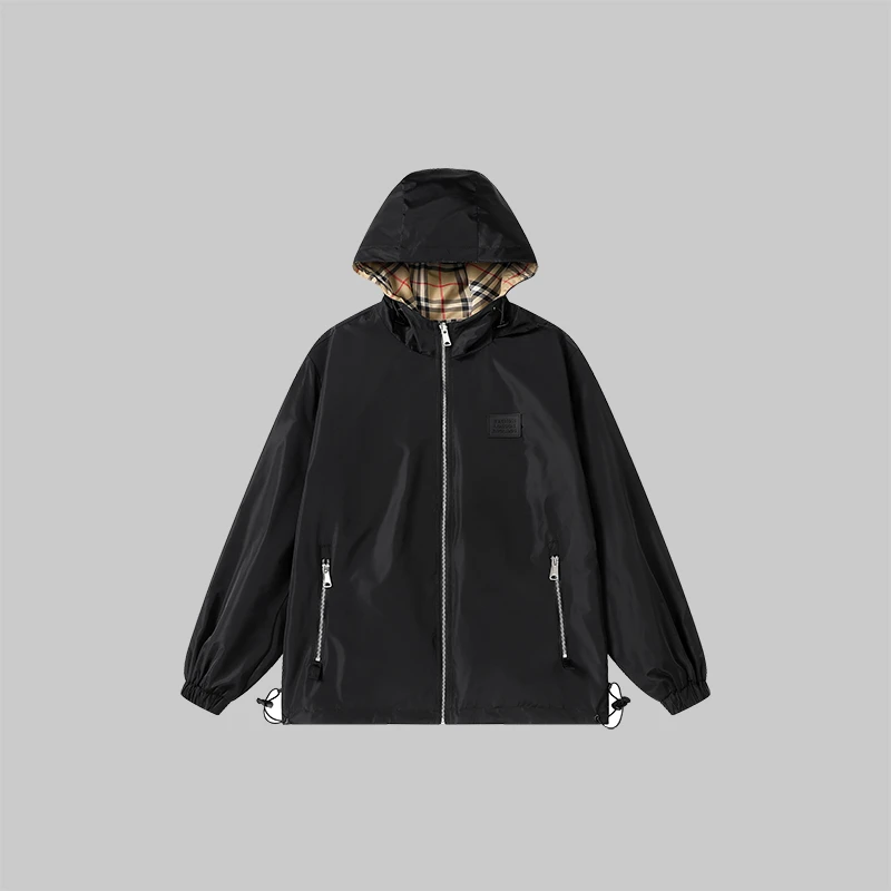 （双面穿夹克）男士双面穿经典格子外套2