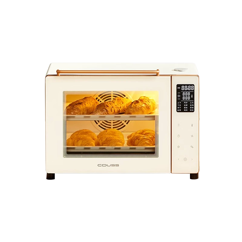 卡士540家用烤箱平炉带蒸汽包小型烘焙40升发酵多功能电烤箱
