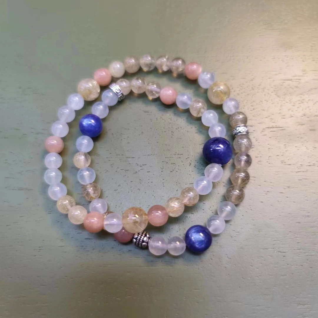 DL0692双圈金发晶多宝手链