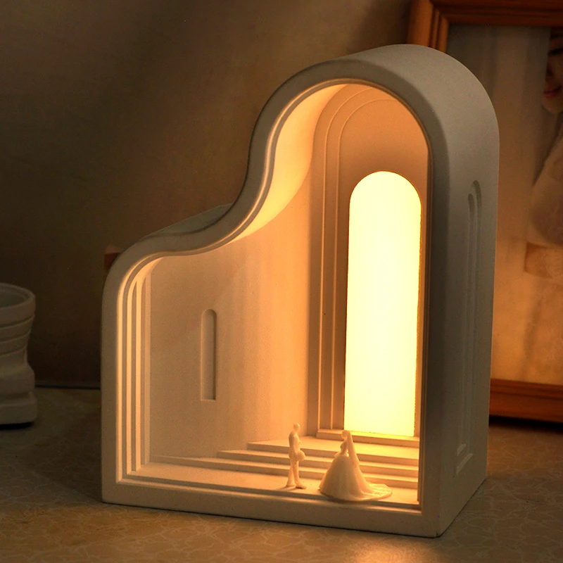 蒙德奇浪漫帕福斯教堂香薰小夜灯床头氛围结婚礼品送女生新婚礼物