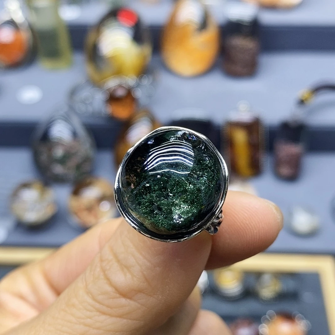 水晶戒指银S925镶嵌用****0