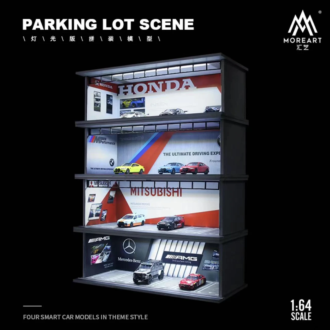 【新品现货】MA 1:64 车库汽车模型场景