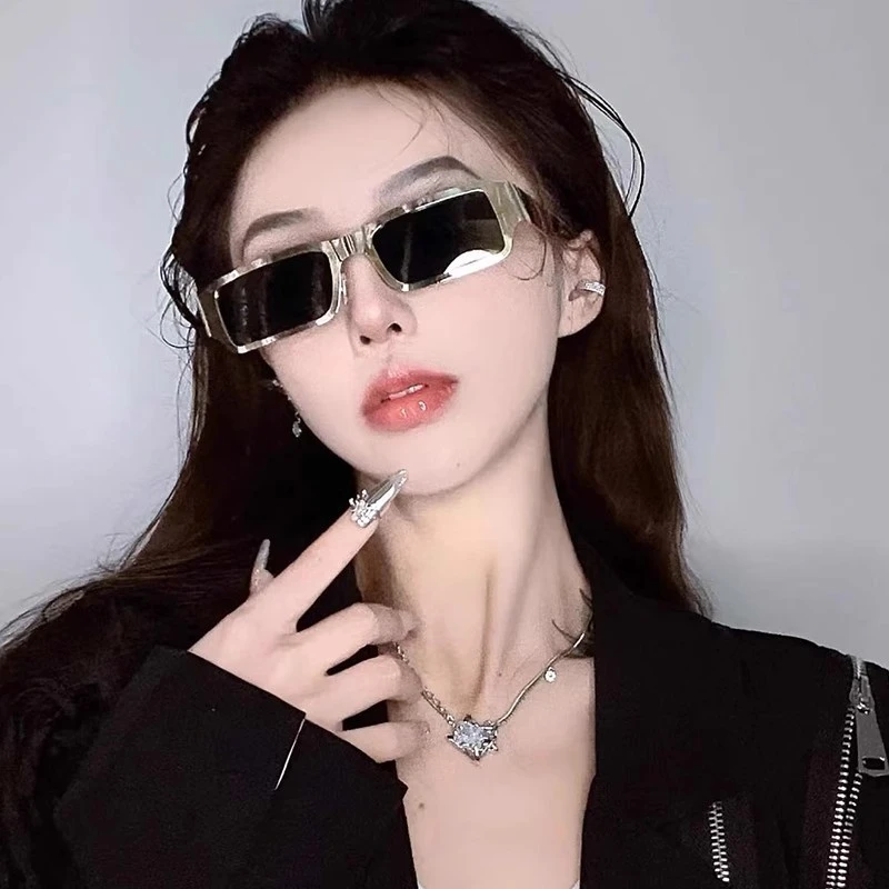 凹造型墨镜女潮ins个性嘻哈复古金属框眼镜网红街拍超A太阳镜男
