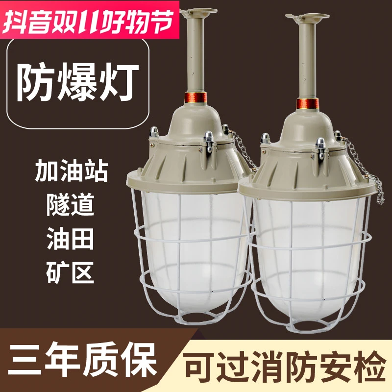 LED防爆灯隔爆型工厂车间照明吊灯仓库厂房加油站工矿灯罩灯具