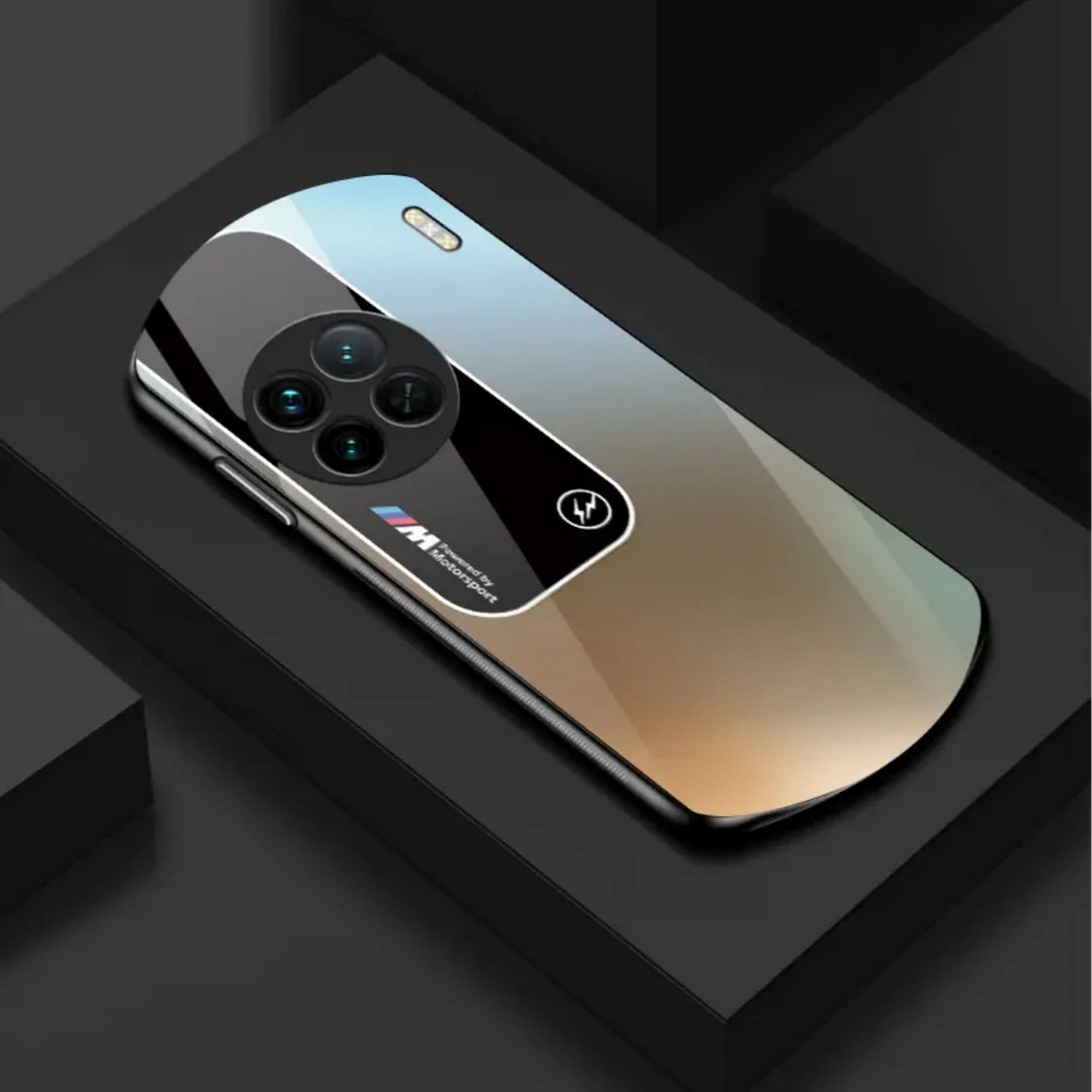 【vivo X90 Pro+】新款弧形渐变钢化玻璃宝马软边简约商务手机壳
