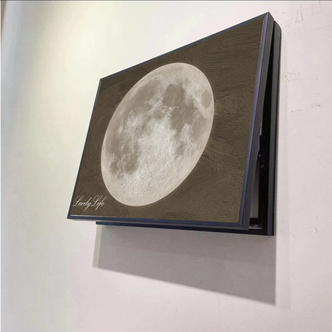 【星球】黑灰宇宙电表箱画免打孔遮挡配电箱电箱电源开关新式挂画