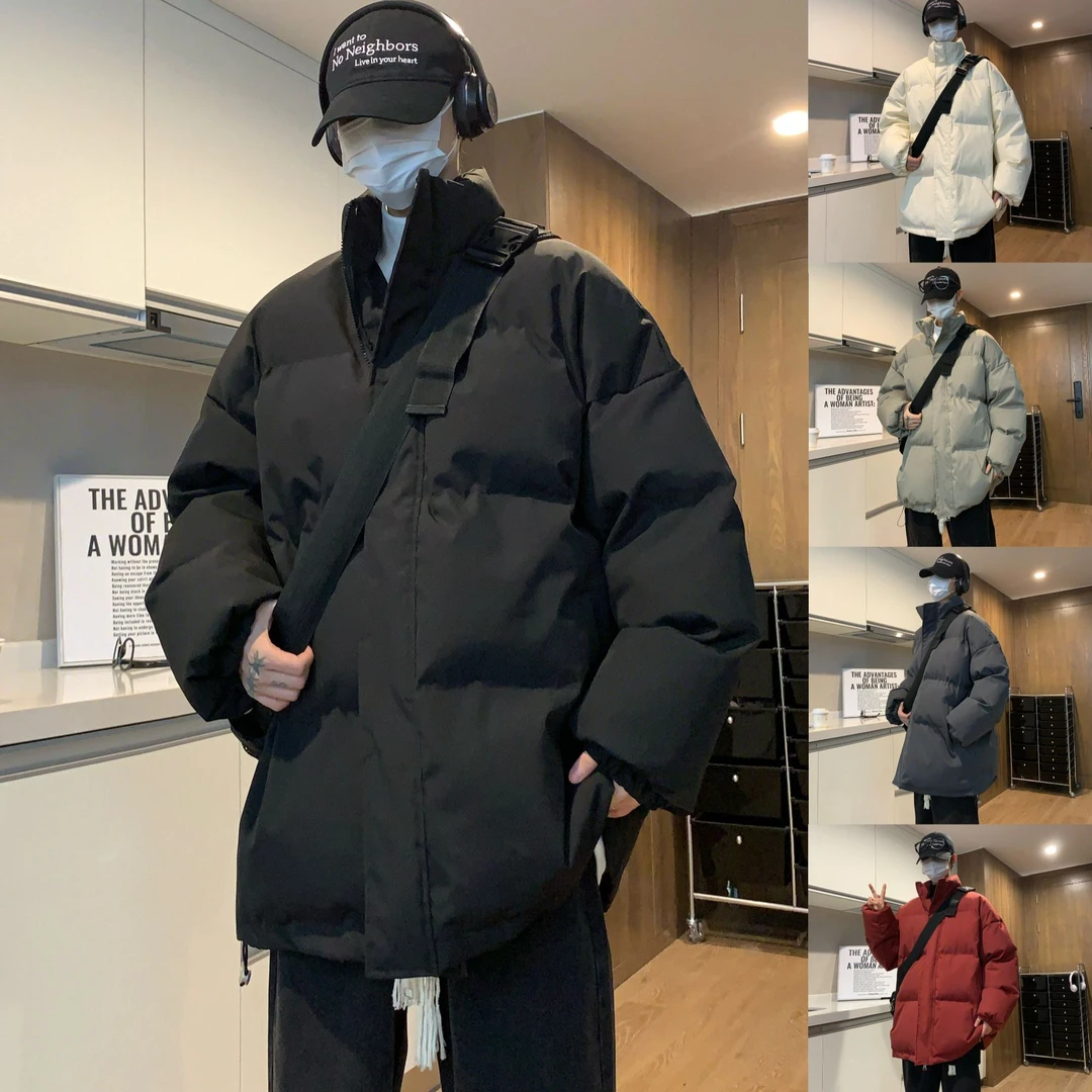 男士北方冬季情侣棉服外套加厚保暖休闲宽松棉衣短款面包服夹克