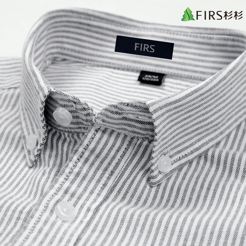 杉杉男装 长袖男士高端商务衬衫男款2025新款爆款竖条纹休闲衬衣