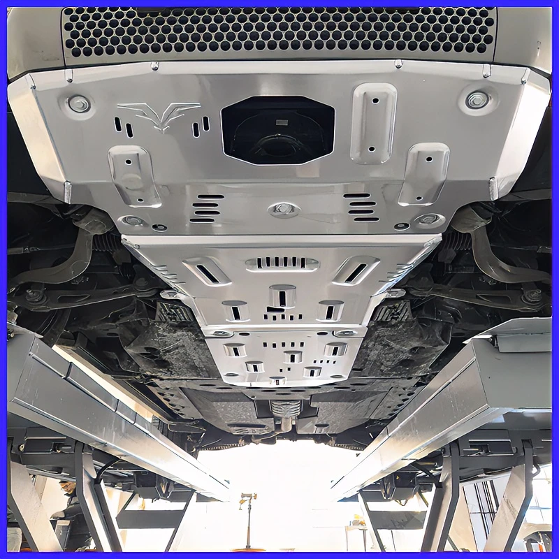 牛师傅推荐 福肯四代 路虎卫士110 8MM铝镁合金底盘护板