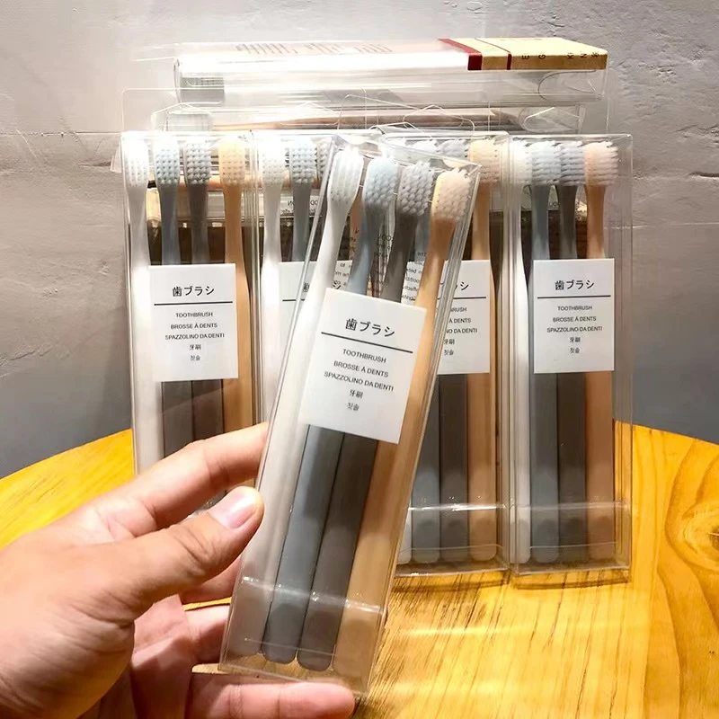 RY RAOYI4支装 日式小头牙刷学生超细软毛细毛护龈大人家用家庭装
