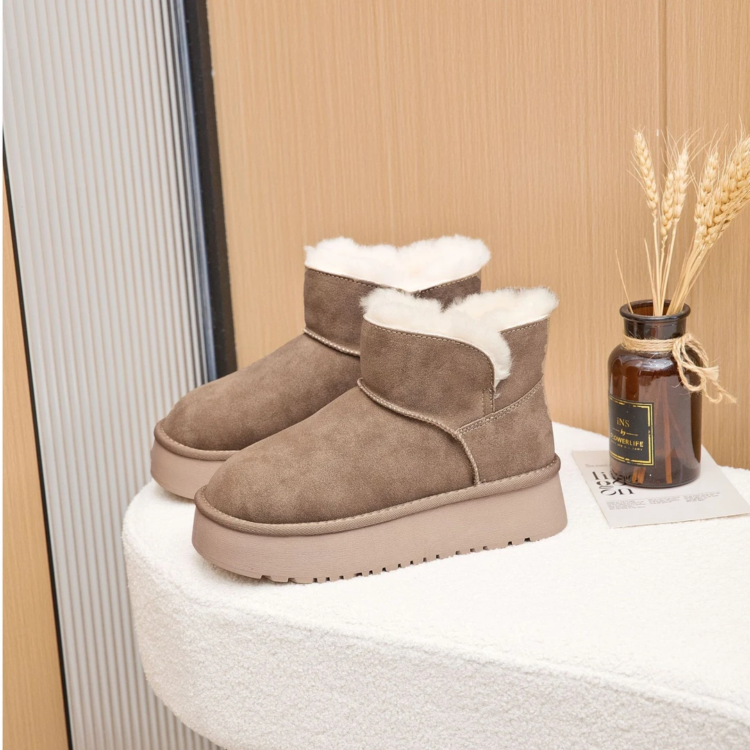 柏丽卡K4998-805雪地靴冬季短筒棉鞋靴子时尚舒适保暖百搭雪地靴