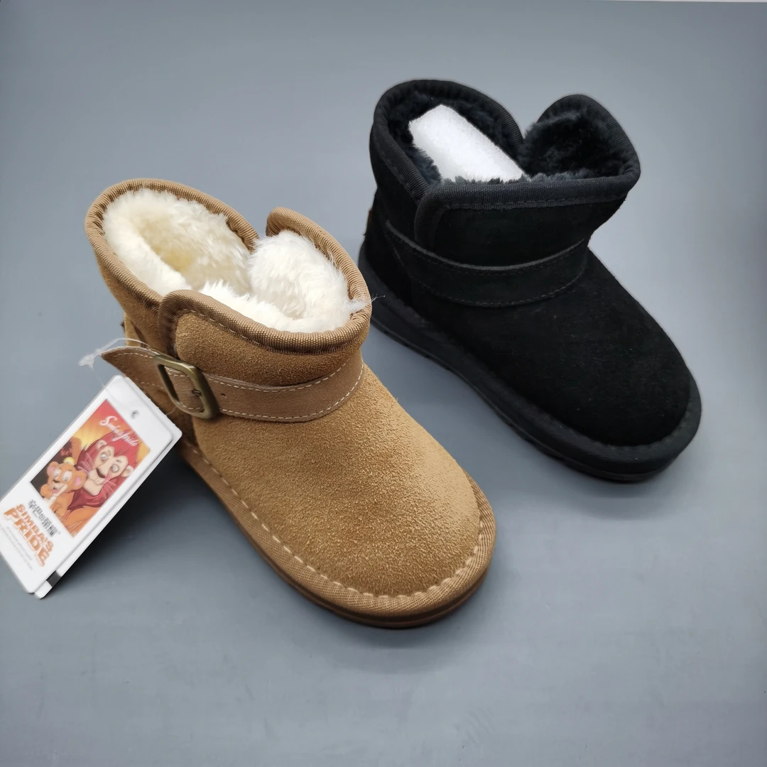 6700冬款雪地靴加厚棉鞋宝宝鞋皮面8区