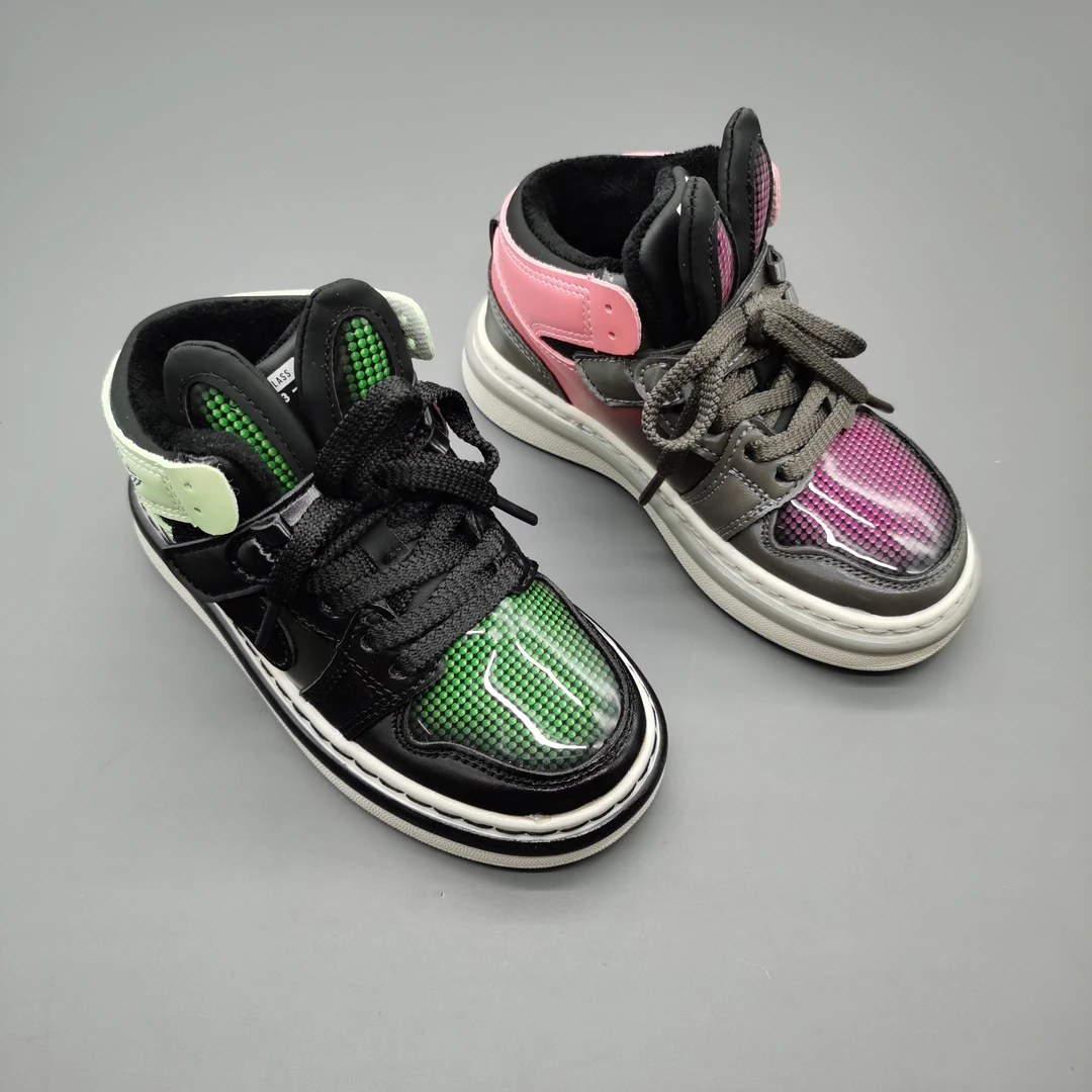 0520冬款二棉宝宝鞋运动老爹鞋皮面8区