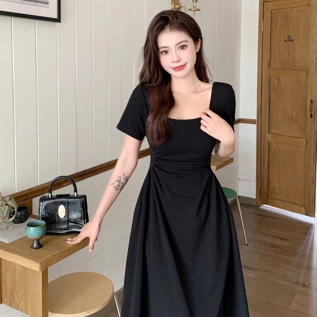 【佩佩专属】法式收腰显瘦茶歇裙高级感气质温柔约会连衣裙女夏1474