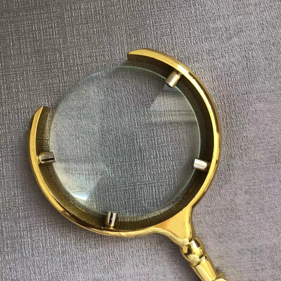 手持新款高倍放大镜黄色
