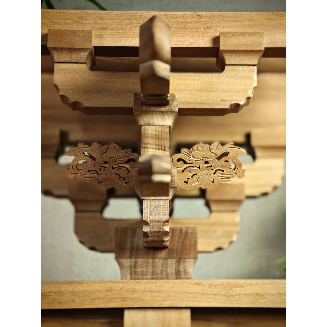 沧浪亭补间斗拱（专业大版）榫卯实木拼插积木益智教学教具潮玩