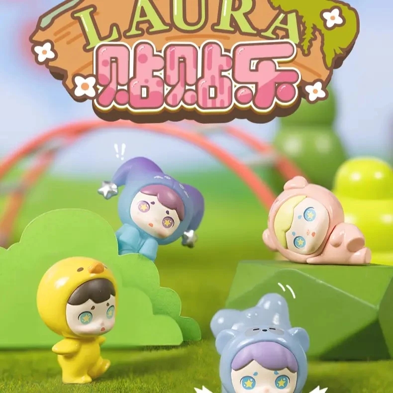 【霖霖-拆盒】LAURA劳拉动物贴贴乐盲盒萌粒磁吸冰箱贴卡通磁力贴
