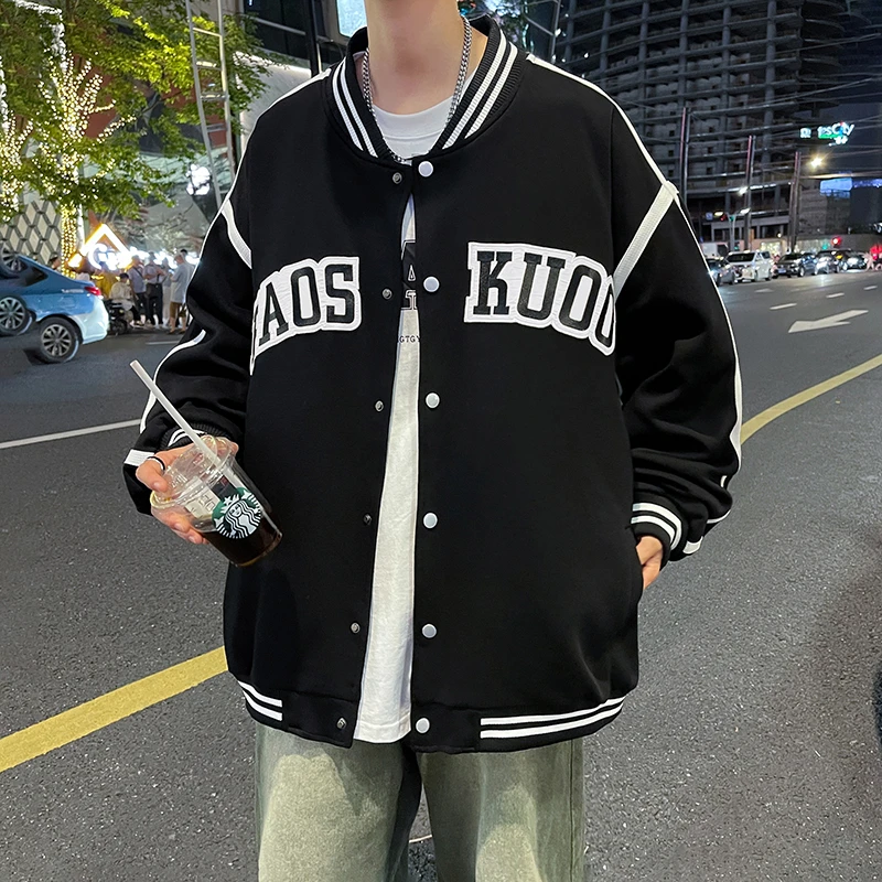 春秋新款棒球服男爆款帅气青少年外套短款风衣青年学生夹克上衣男
