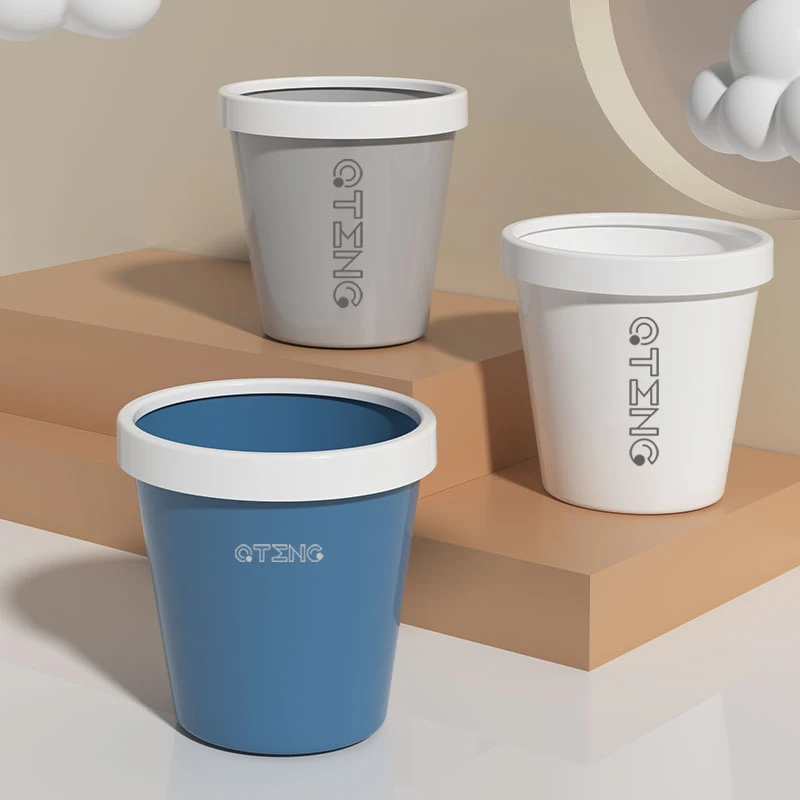 巧腾垃圾桶家用简约客厅厕所卫生间厨房大号办公室无盖宿舍垃圾篓