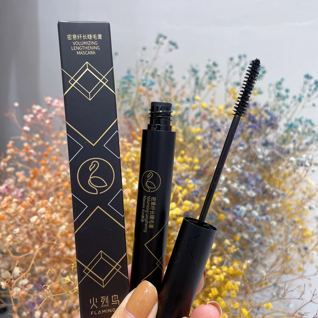 正品火烈鸟纤维嫁接睫毛膏持久防水防汗纤长卷翘加长加密不晕染
