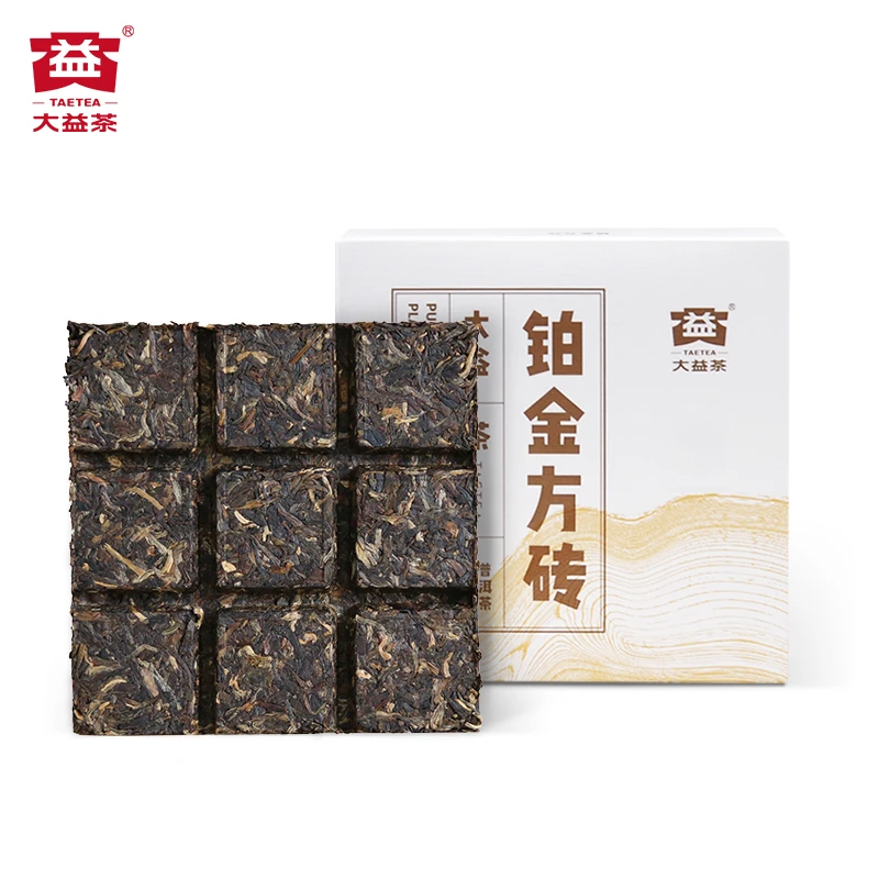 大益普洱茶2021年铂金方砖生茶60克/片