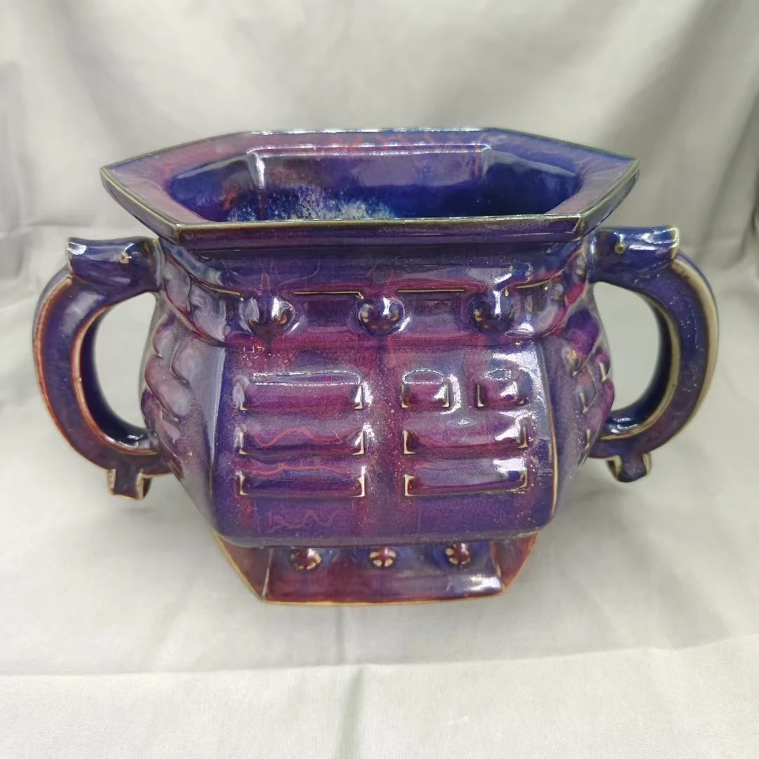 宋钧瓷双耳洗子宋钧