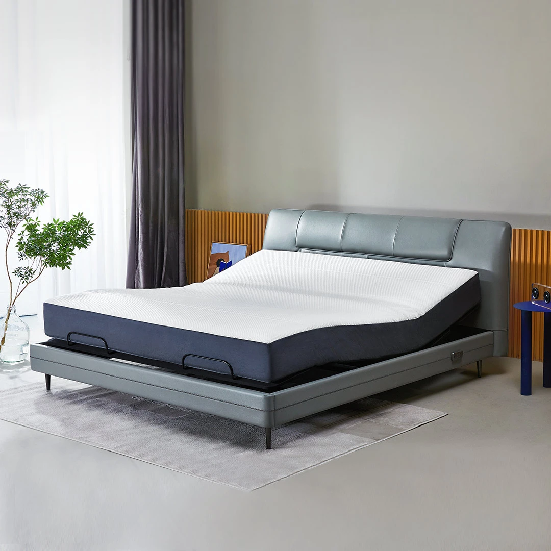 8HSLEEP【荣登cctv】Feel真皮智能电动床XPro睡眠监测升降床 DT5X