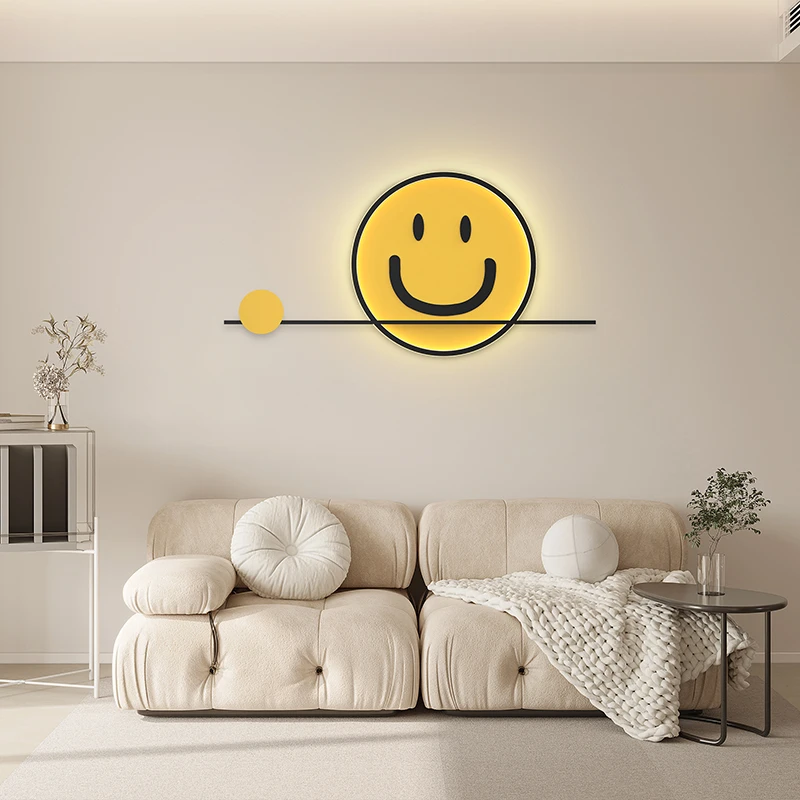 美家儿童房壁灯免接线创意宇航员男孩女孩房间装饰墙灯卧室床头灯