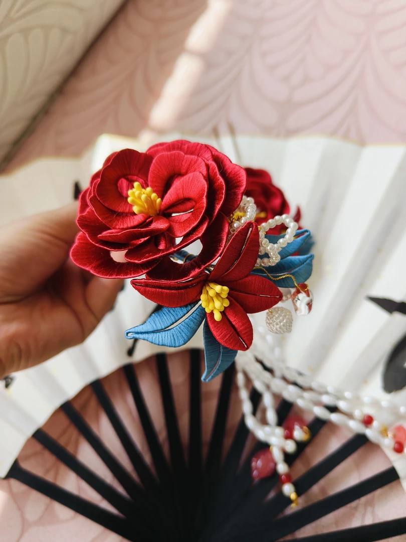 缠花头饰成品手工发簪发饰日常盘发古风汉服配饰