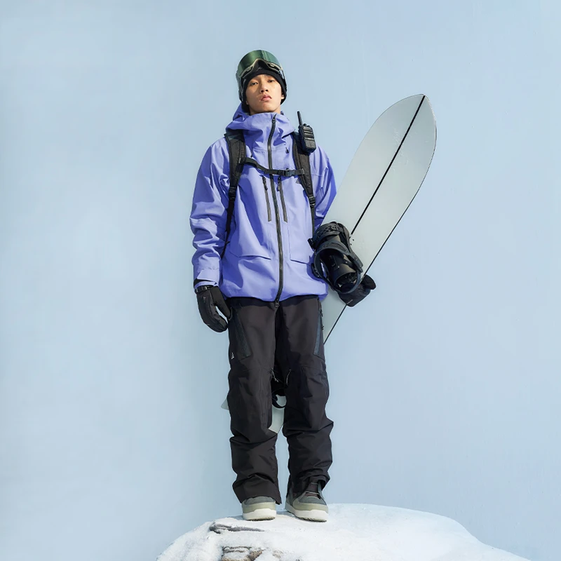 Nanend南恩新款单板滑雪服套装防水保暖救援雪服衣裤套装A