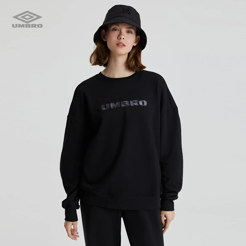 Umbro/茵宝春季新款男女同款复古圆领套头运动卫衣U2322350415