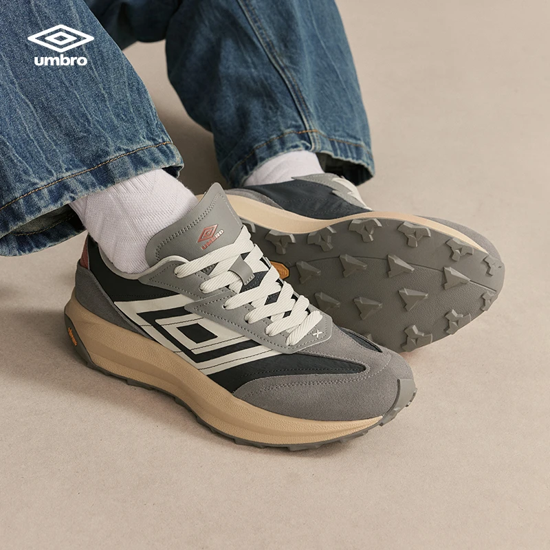 umbro茵宝漫游鞋R708新款男Vibram底增高复古慢跑鞋U1124350608