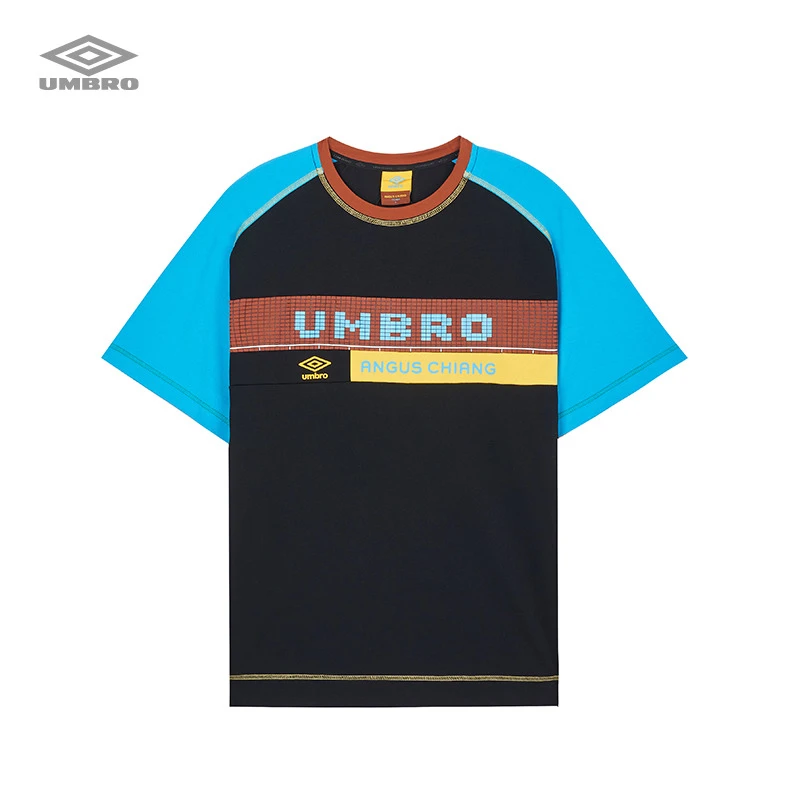 Umbro/茵宝X ANGUS CHIANG联名舒适复古字母圆领T恤男U2122360205
