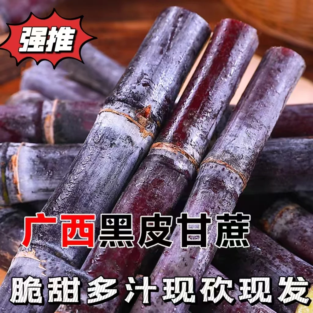 【甘蔗】广西桂林阳朔黑皮甘蔗新鲜脆甜