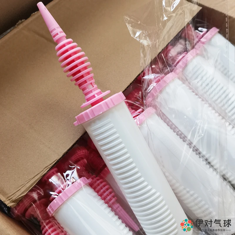 气球打气筒手动手推双向省力充气泵便携救生游泳圈瑜伽球打气机