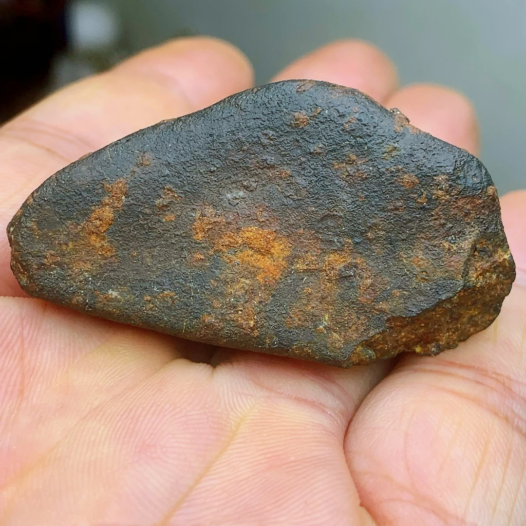 石陨 海头敦力克007 46.9克 新疆陨龟裂纹 收缩裂 高度定向