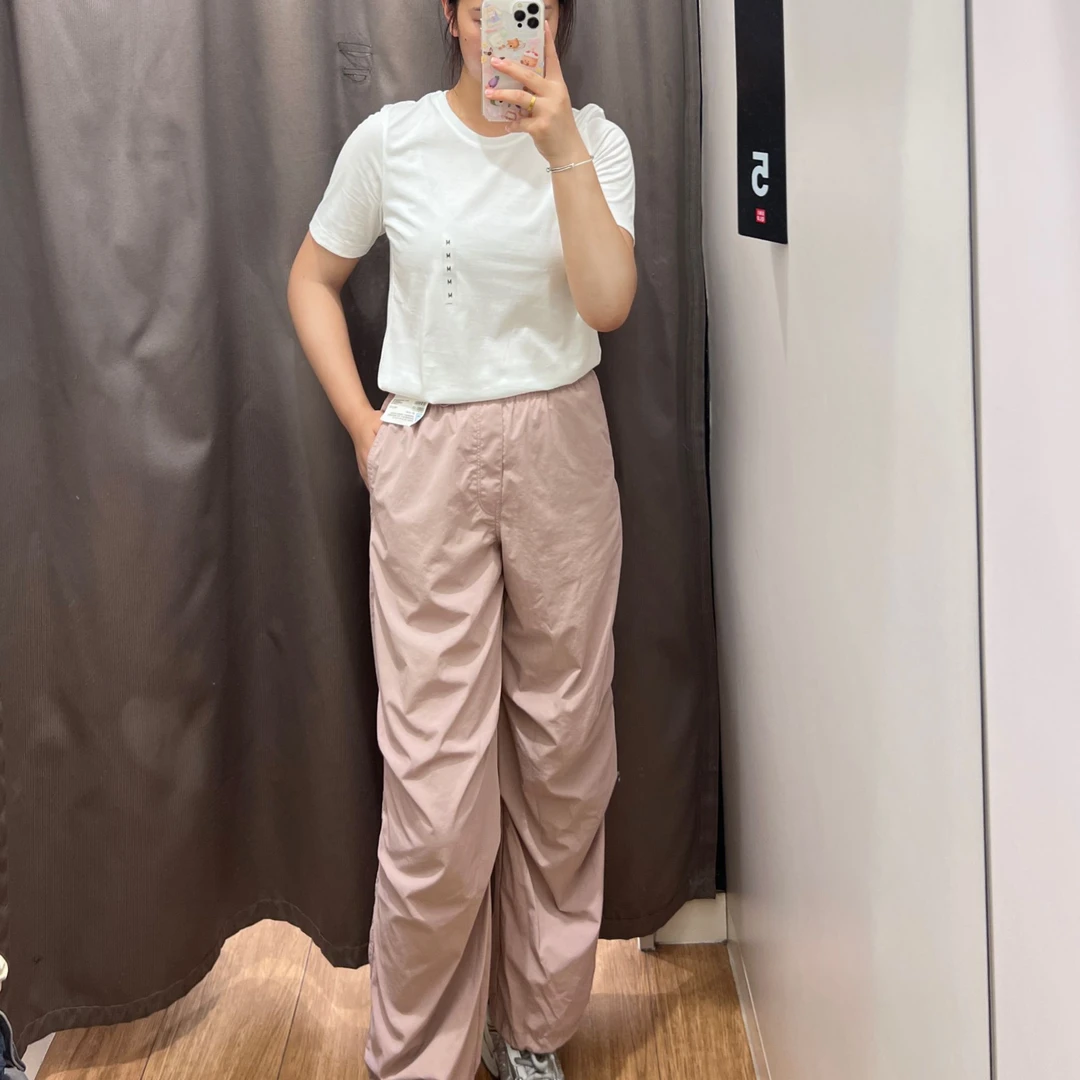 降落伞神裤舒适轻若无物夏季宽松轻薄透气柔软阔腿裤