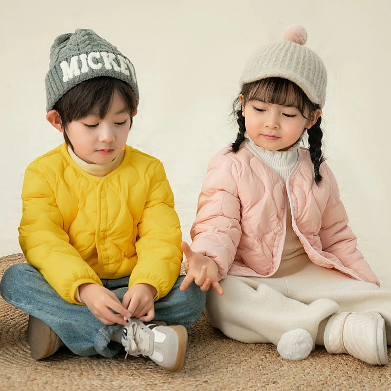 新款冬季儿童羽绒内胆男童女童中小童宝宝婴幼儿短款保暖外套