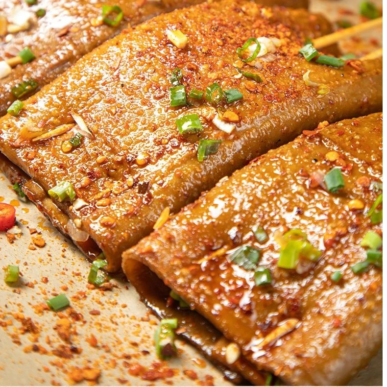 嚼劲重庆起泡豆干四川顾县特产烧烤豆皮火锅凉拌串串摆摊商用香辣