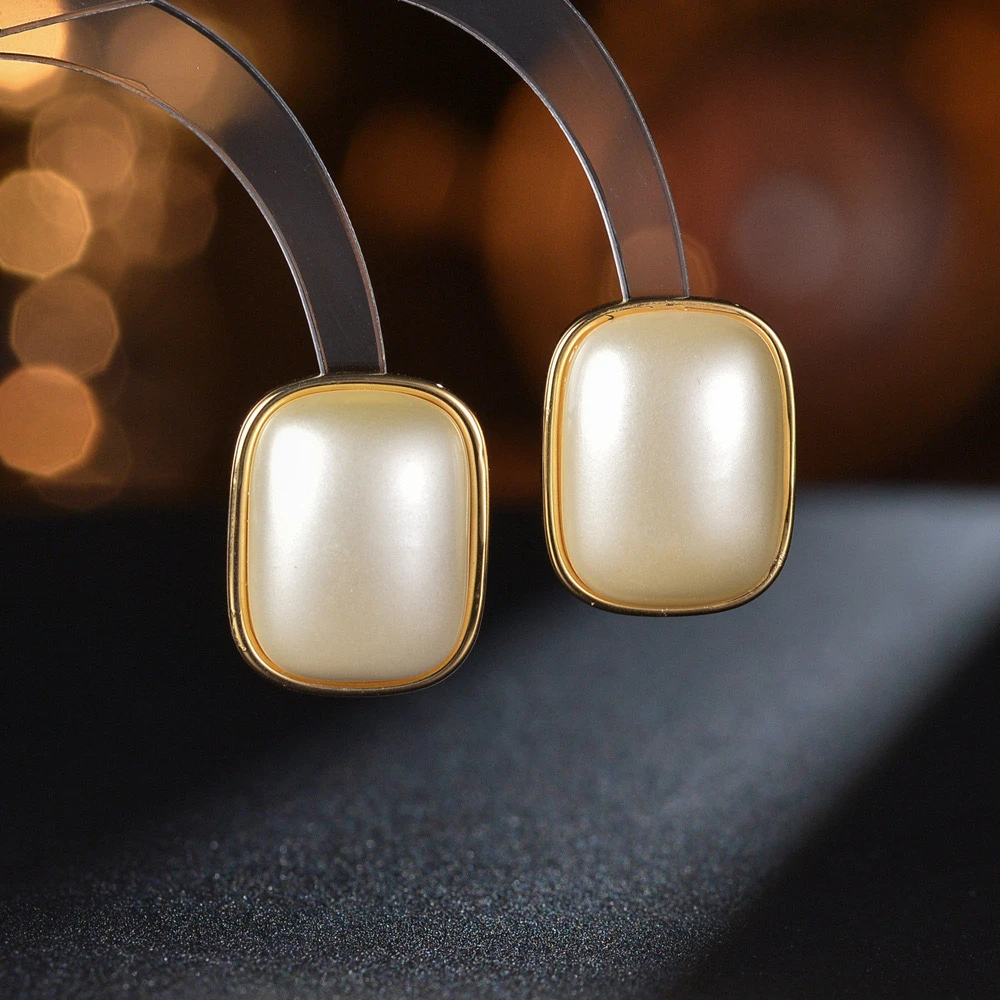 【二少珠宝】优雅大气气质百搭耳钉e124福利