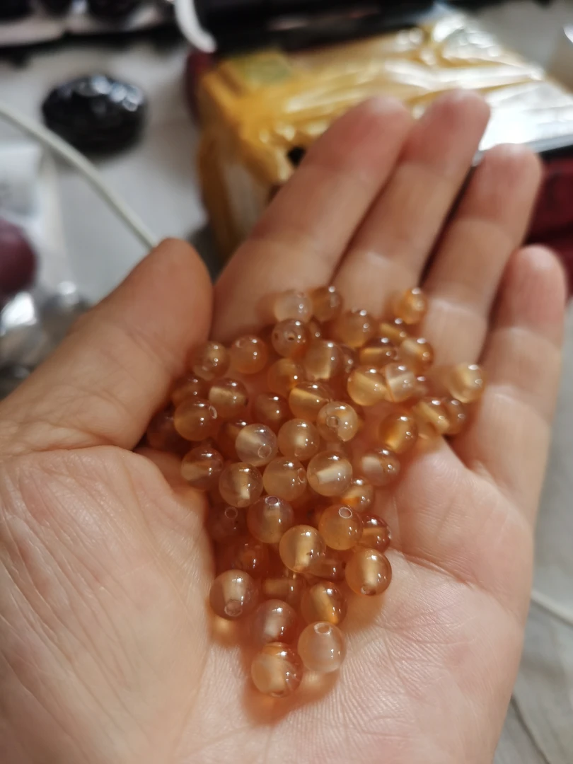 北红玛瑙珠子规格，6mm，100粒