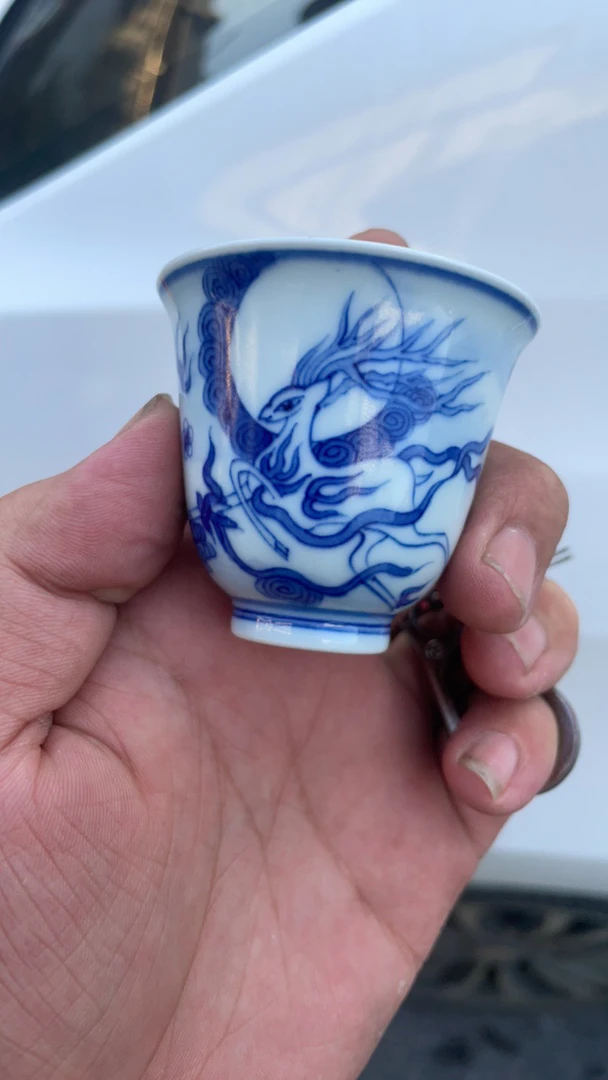 手工手工山水杯子主人杯