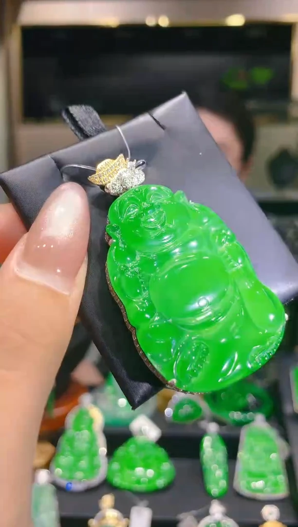 【闪购商品】翡翠颈饰银S925镶嵌5柒姐