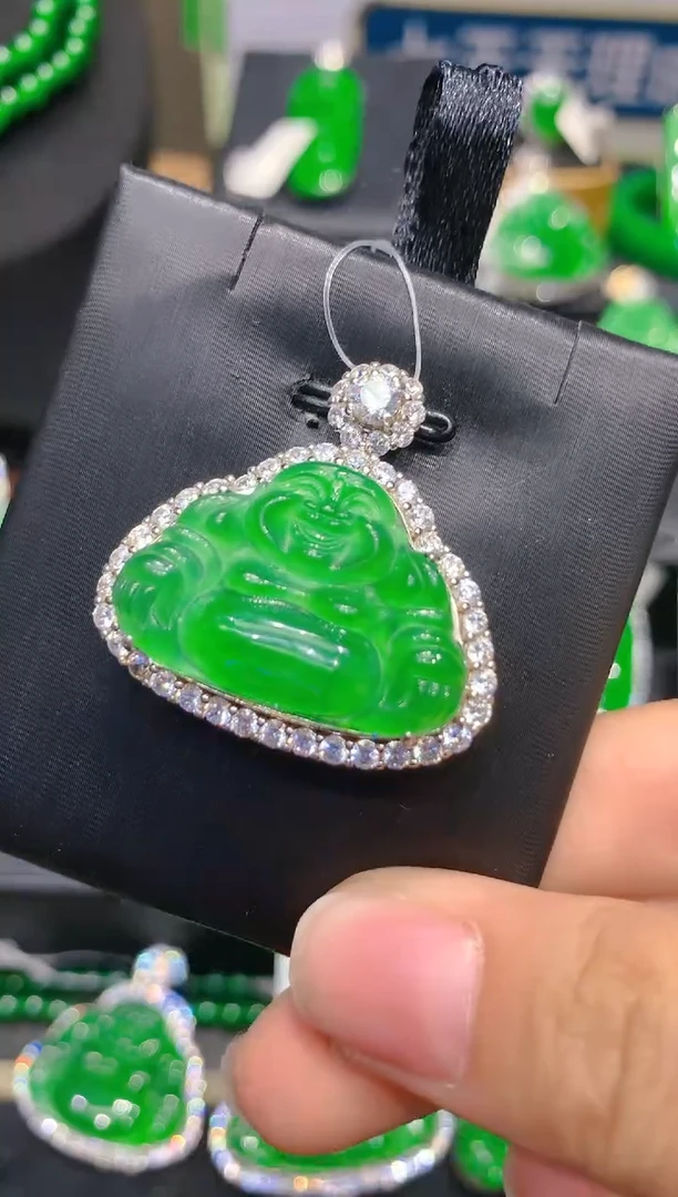 【闪购商品】翡翠颈饰银S925镶嵌4b08多样性发货（只发一件）