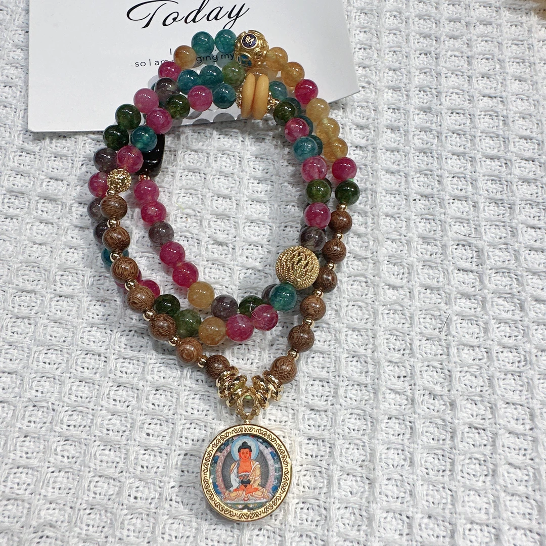 碧玺大日如来项链