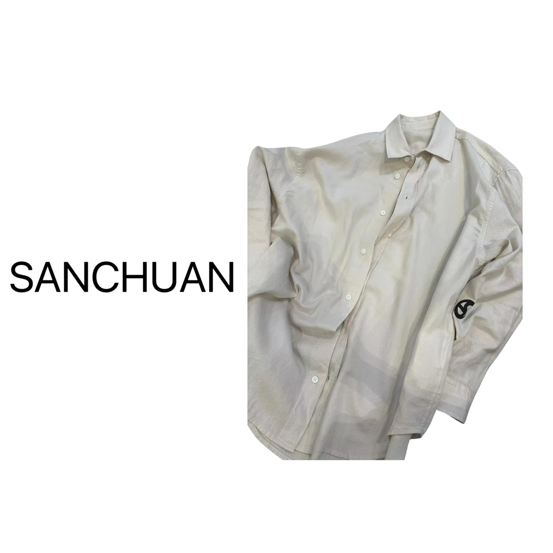 巨经薄慵懒boy风衬衫