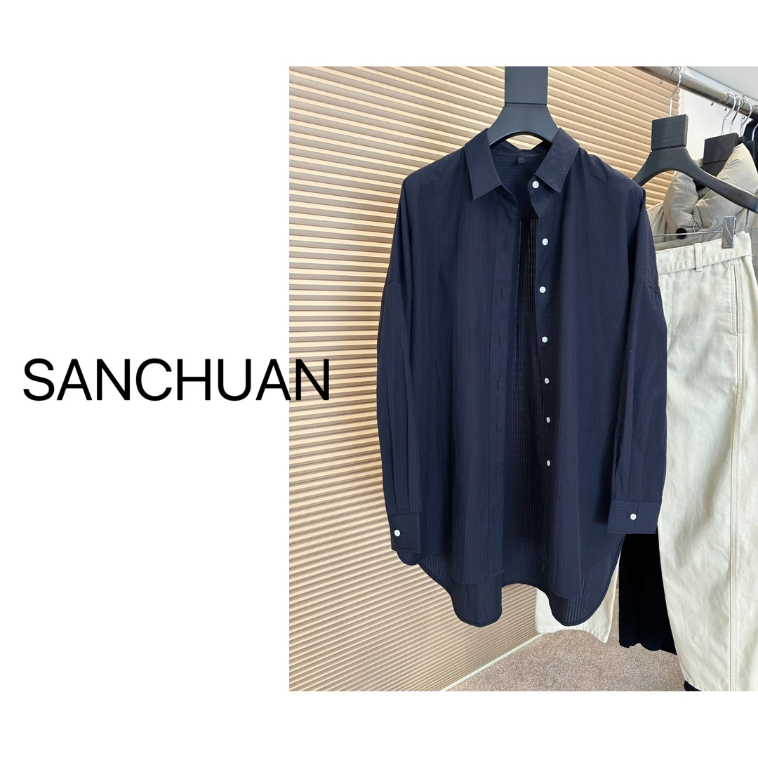 慵懒自带时髦色织衬衫